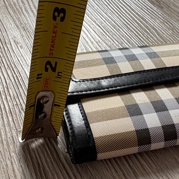 Nova Check Plaid Wallet Continental Clutch Snap Closure Women's - Picture 8 of 9